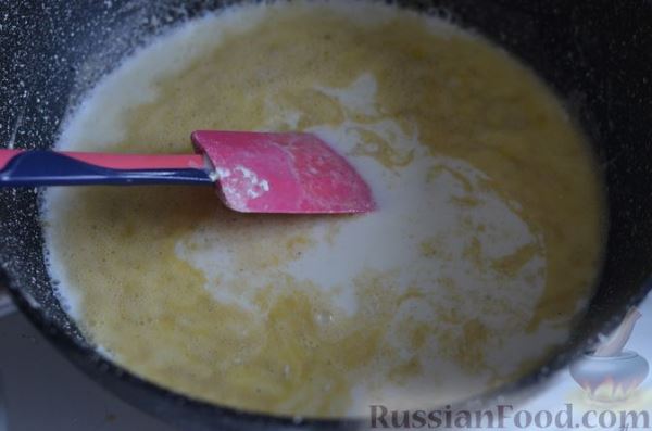 Овощной суп с цветной капустой и молочно-сырным соусом