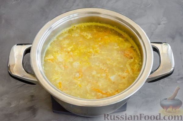 Гречневый суп с яичной заправкой