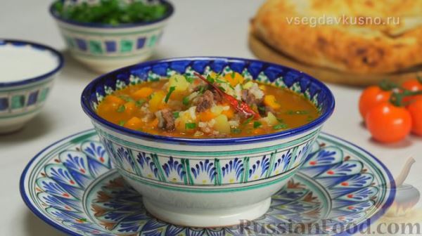 Узбекский суп Мастава