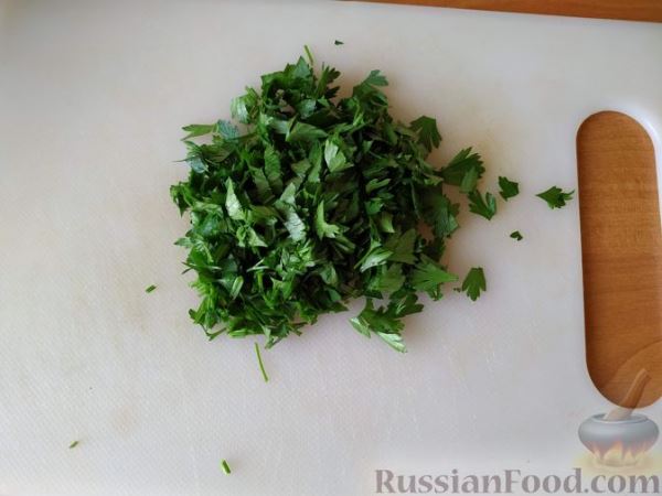 Овощной салат с баклажанами и пикантной заправкой «Шехерезада»