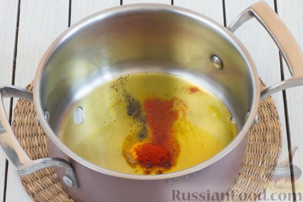 Томатный суп с консервированным горошком и адыгейским сыром