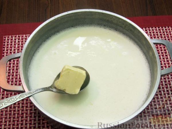 Молочный суп с пшеном